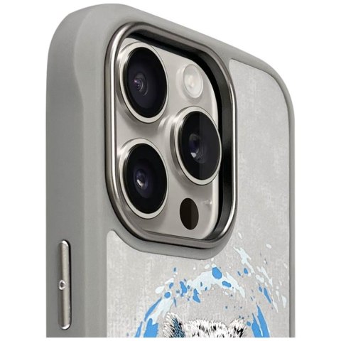Etui Nimmy Pantera MagSafe do iPhone 16 Pro Max jasnoszary