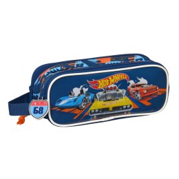 Piórnik Podwójny Hot Wheels Speed club Pomarańczowy Granatowy (21 x 8 x 6 cm)