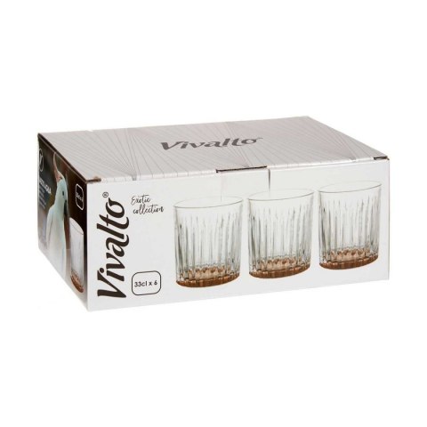 Szklanka/kieliszek Vivalto Exotic Brązowy Szkło 330 ml (6 Sztuk)