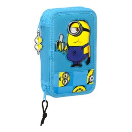 Piórnik Podwójny Minions Minionstatic Niebieski (28 Części)