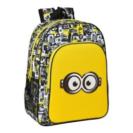 Plecak szkolny Minions M180 Czarny Biały Żółty 14 L