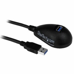 Kabel USB Startech USB3SEXT5DKB Czarny 1,5 m (1 Sztuk)