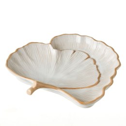 Zlewnia GINKGO Biały Naturalny Porcelana 25,2 x 26 x 5,5 cm