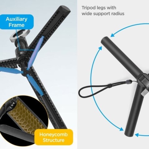 Spigen Selfiestick S580W MagSafe TripodBluetooth czarny/black AMP07659