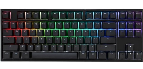 Klawiatura gamingowa Ducky One 2 TKL PBT, MX-Speed-Silver, RGB LED - czarna