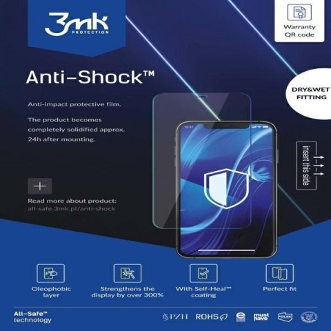 3MK All-In-One Anti-Shock Phone suchy/mokry montaż Pakowane po 5szt, cena dotyczy 1szt