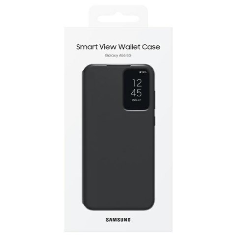 Etui Samsung EF-ZA556CBEGWW A55 5GA556 czarny/black Smart View Wallet Case