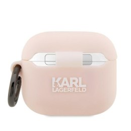 Karl Lagerfeld KLA3RUNCHP AirPods 3 cover różowy/pink Silicone Choupette Head 3D