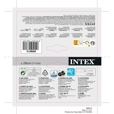 Pompa powietrza Intex Mini (24 Sztuk)