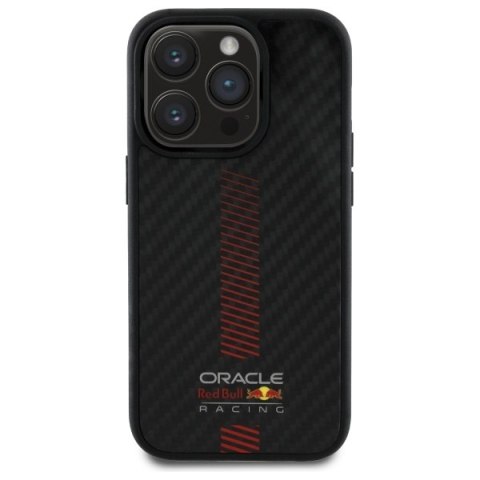 Red Bull RBHMP14L24CFGSMK iPhone 14 Pro 6.1" hardcase czarny/black Carbon Fiber Power Bar MagSafe