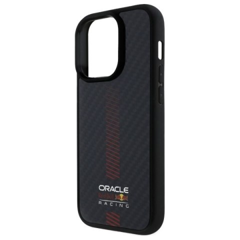 Red Bull RBHMP14L24CFGSMK iPhone 14 Pro 6.1" hardcase czarny/black Carbon Fiber Power Bar MagSafe