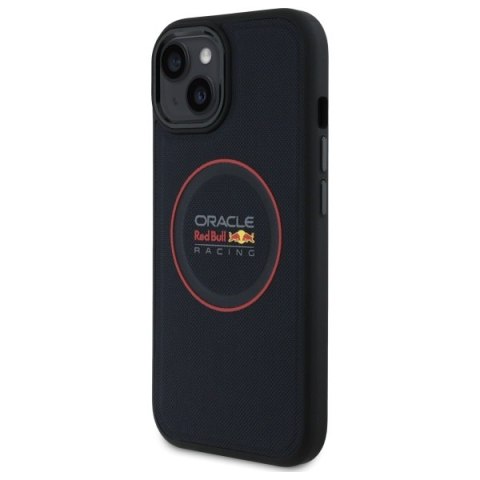 Red Bull RBHMP14S24PUILVR iPhone 14 6.1" hardcase granatowy/navy Leather Red Ring MagSafe