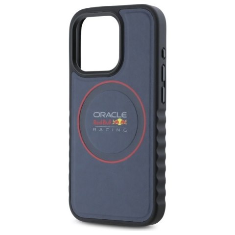 Red Bull RBHMP15X24PUILVR iPhone 15 Pro Max 6.7" hardcase granatowy/navy Leather Red Ring MagSafe