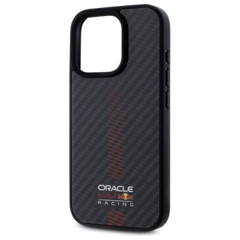 Red Bull RBHMP15L24CFGSMK iPhone 15 Pro 6.1" hardcase czarny/black Carbon Fiber Power Bar MagSafe