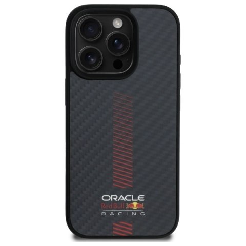 Red Bull RBHMP16L24CFGSMK iPhone 16 Pro 6.3" hardcase czarny/black Carbon Fiber Power Bar MagSafe