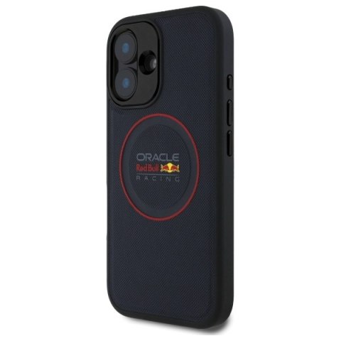 Red Bull RBHMP16M24PUILVR iPhone 16 Plus 6.7" hardcase granatowy/navy Leather Red Ring MagSafe