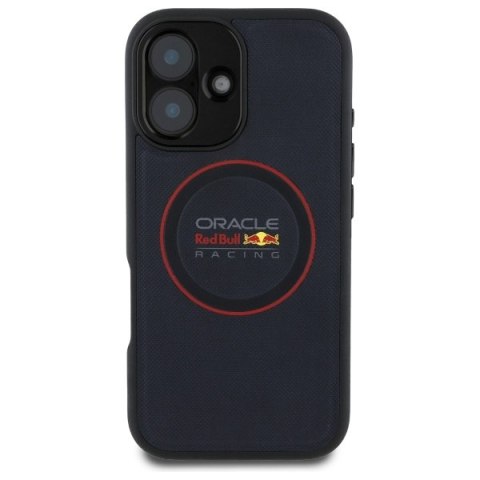 Red Bull RBHMP16M24PUILVR iPhone 16 Plus 6.7" hardcase granatowy/navy Leather Red Ring MagSafe