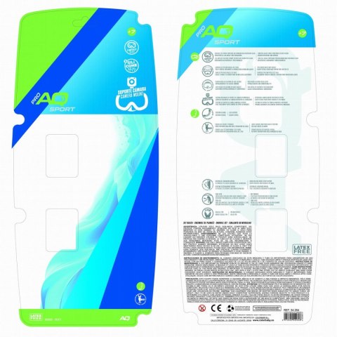 Dziecięce gogle nurkowe z rurką AquaSport Niebieski (2 Sztuk)