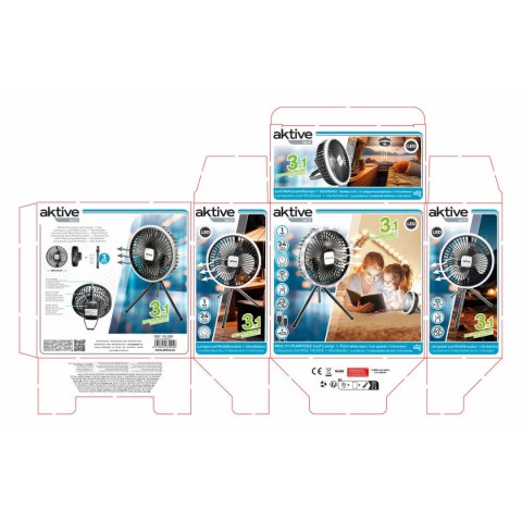 Latarka LED Aktive ABS (6 Sztuk)