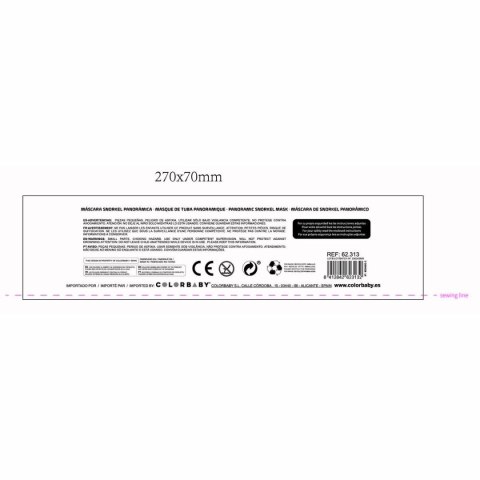 Maska do nurkowania AquaSport Kolor Zielony XS (4 Sztuk)