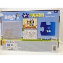 Puzzle dla dzieci Bluey Dwustronny 24 Części 50 x 35 cm (12 Sztuk)