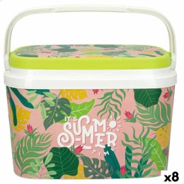 Zestaw do Ping Ponga Aktive Summer tropical Plastikowy 6 L 29 x 20 x 19,5 cm (8 Sztuk)