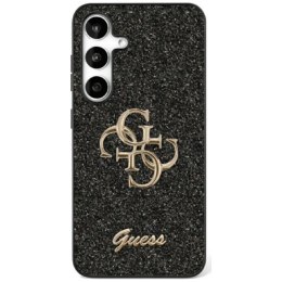 Etui Guess Fixed Glitter Big 4G Metal Logo do Samsung Galaxy S25+ czarny