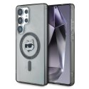 Etui Karl Lagerfeld Button Choupette Head Printed Logo MagSafe do Samsung Galaxy S25 Ultra czarny