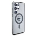 Etui Karl Lagerfeld Button Choupette Head Printed Logo MagSafe do Samsung Galaxy S25 Ultra czarny