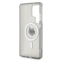 Etui Karl Lagerfeld Button Choupette Head Printed Logo MagSafe do Samsung Galaxy S25 Ultra czarny