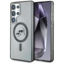 Etui Karl Lagerfeld Button Karl & Choupette Heads Printed Logo MagSafe do Samsung Galaxy S25 Ultra czarny