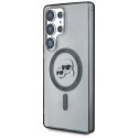 Etui Karl Lagerfeld Button Karl & Choupette Heads Printed Logo MagSafe do Samsung Galaxy S25 Ultra czarny