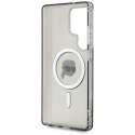Etui Karl Lagerfeld Button Karl Head Printed Logo MagSafe do Samsung Galaxy S25 Ultra czarny
