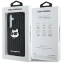 Etui Karl Lagerfeld Leather Monogram Pin Logo Choupette Head do Samsung Galaxy S25 czarny