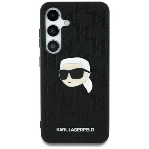 Etui Karl Lagerfeld Leather Monogram Pin Logo Karl Head do Samsung Galaxy S25 Ultra czarny