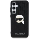 Etui Karl Lagerfeld Leather Monogram Pin Logo Karl Head do Samsung Galaxy S25 czarny