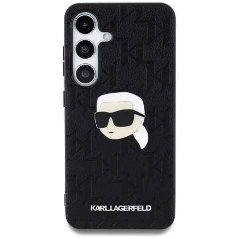 Etui Karl Lagerfeld Leather Monogram Pin Logo Karl Head do Samsung Galaxy S25 czarny