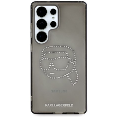 Etui Karl Lagerfeld Rhinestones Karl Head Logo do Samsung Galaxy S25 Ultra czarny