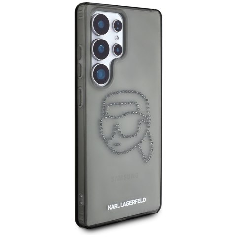 Etui Karl Lagerfeld Rhinestones Karl Head Logo do Samsung Galaxy S25 Ultra czarny