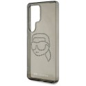 Etui Karl Lagerfeld Rhinestones Karl Head Logo do Samsung Galaxy S25 Ultra czarny