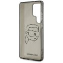Etui Karl Lagerfeld Rhinestones Karl Head Logo do Samsung Galaxy S25 Ultra czarny