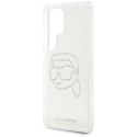 Etui Karl Lagerfeld Rhinestones Karl Head Logo do Samsung Galaxy S25 Ultra przezroczysty