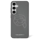 Etui Karl Lagerfeld Rhinestones Karl Head Logo do Samsung Galaxy S25 czarny