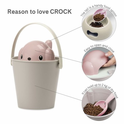 Pojemnik na karmę dla zwierząt United Pets Różowy 2 Kg