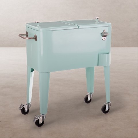 Przenośna Lodówka Fresh Kolor Zielony Metal Stal polipropylen 74 x 43 x 80 cm