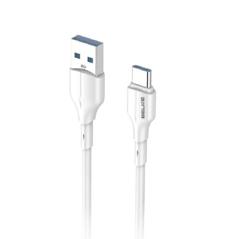Beline Kabel 25W USB-A/USB-C 1m biały/white BLNCWC01