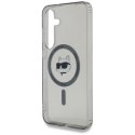 Etui Karl Lagerfeld Button Choupette Head Printed Logo MagSafe do Samsung Galaxy S25 czarny