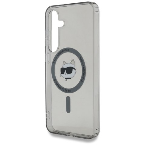 Etui Karl Lagerfeld Button Choupette Head Printed Logo MagSafe do Samsung Galaxy S25 czarny