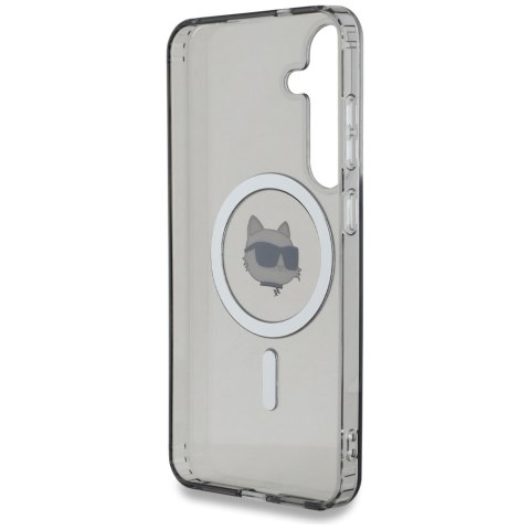 Etui Karl Lagerfeld Button Choupette Head Printed Logo MagSafe do Samsung Galaxy S25 czarny