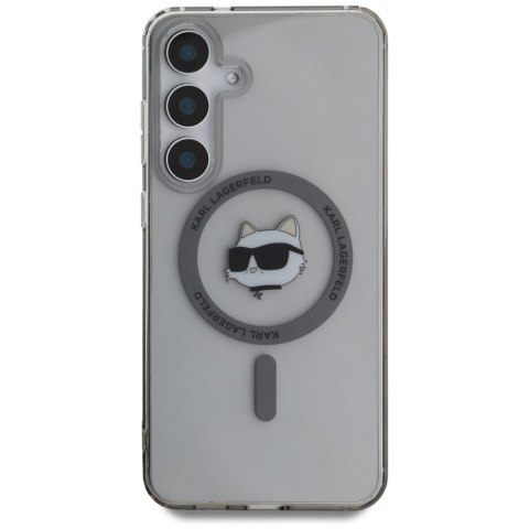 Etui Karl Lagerfeld Button Choupette Head Printed Logo MagSafe do Samsung Galaxy S25+ czarny